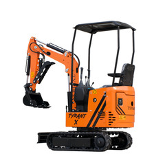 Free Ship TYPHON TYRANT X 1Ton Mini Excavator USA 13.5HP include 12 Attachments