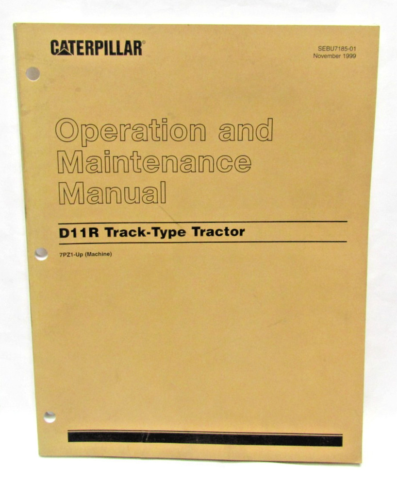 CAT Caterpillar D11R Track-Type Tractor Operation & Maintenance Manual 7PZ1-UP