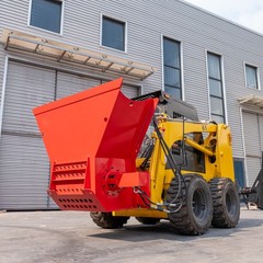 Concrete Crusher Rock Stone Asphalt Brick Block Crusher Breaker Bucket Skid Stee