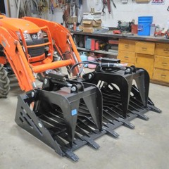 Titan Attachments 72″ Skeleton Rock Grapple Rake Quick Tach Bucket Loader