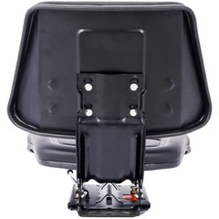 Tractor Seat w/ Backrest Black Slide Track Steel/PVC Compact Mower Black