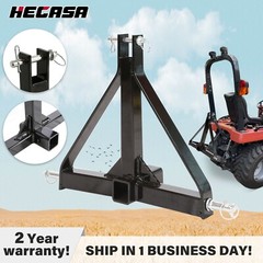 HECASA 3 Point Trailer Receiver Hitch Tow Drawbar 1Tractor Thicken Steel Upgrade