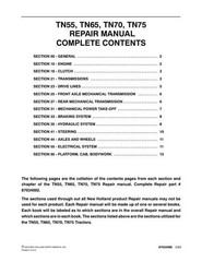 New Holland TN55, TN65, TN70, TN75 Tractor Service Manual Repair Shop Book