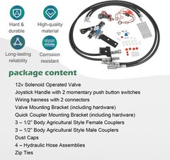Third Function Valve Kit 3rd for Kubota MX Series Tractor MX4800 MX5000 MX5800
