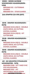 244500 ~ New Holland ~ SHIM ~ Fits Multiple Applications ~ Replaced By 86622663