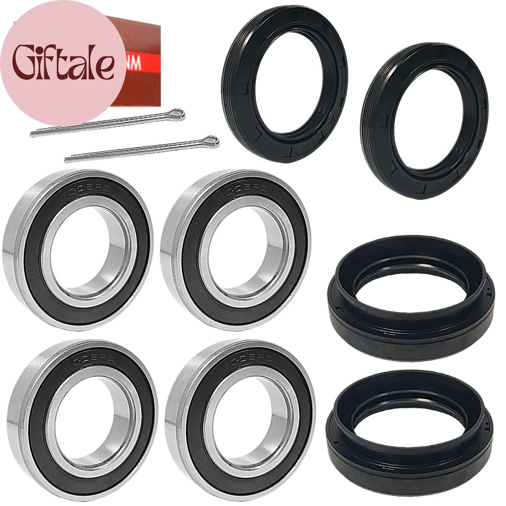 Front Wheel Bearing Seals Kit for Yamaha Wolverine Big Bear 350 450 Grizzly 350