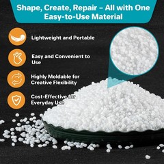 10.9oz Repair Thermoplastic Teeth Beads Tooth Repair Kit,Moldable False Teet…
