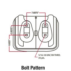 Seat B1GY20495 Fits John Deere 115 125 L100 L105 L107 L108 L110 L111 LA100 X110
