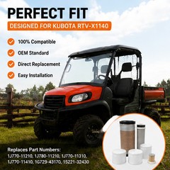 Genuine High Quality Complete Filter Service Kit for Kubota RTV-X1140 NEW1YT