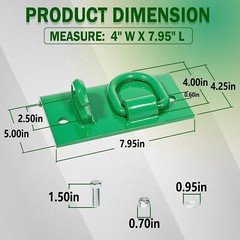 Grab Hooks D Rings Bolt on For John Deere Compact Tractor 1025R 2032R 3320 2520