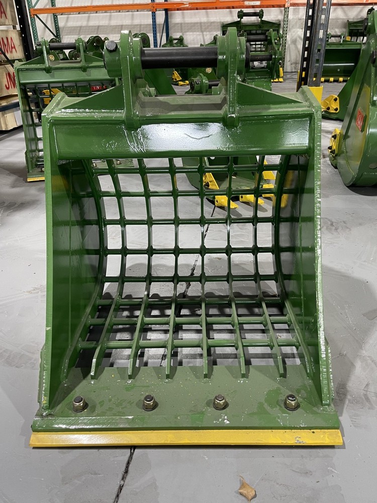 JMA 24in Mini Excavator Bucket 4-5 Ton 40mm Pin-On Skeleton Heavy Duty Steel