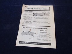 Woods Rotary Mower Shredder Owners Catalog & Brochure Lot of 2 Many Models Q1119