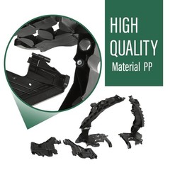 Headlight Mount Bracket Support Base LH RH Audi A4S4 B8 Allroad 08-12 Black