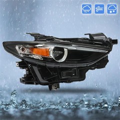 Right Headlight Assembly Black Housing for Mazda 3 2019-2021 BCJH51030