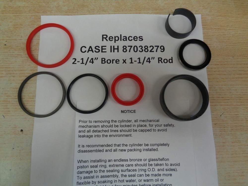 87038279 Case-IH & New Holland replacement seal kit (2-1/4″ bore & 1-1/4″ Rod)