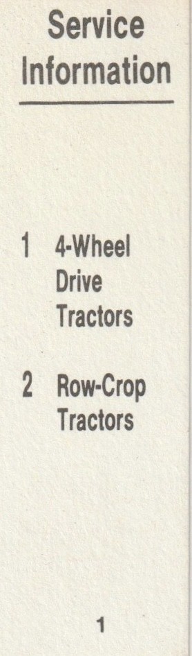 JL669 John Deere 4-Wheel Drive & Row-Crop Tractors Service Information (1998)