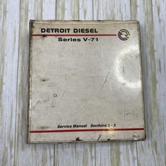 OEM 1988 Detroit Diesel Series 71 Service Manual 6SE164, Sections 1-3