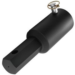 Auger Adapter 2 inch to Hex Conversion for Skid Steer Loader Tractor Steel