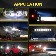 2PCS Square LED WORK LIGHTS Fit CAT Skid loader 259D3 236D3 262D 259D 272D2 XHP