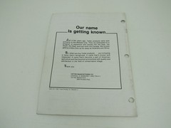 Yetter 3400 3500 Series Tool Bar Rotary Hoe Operator’s and Parts Manual