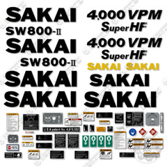 Fits Sakai SW800-ii Decal Kit Roller – 7 YEAR OUTDOOR 3M VINYL!