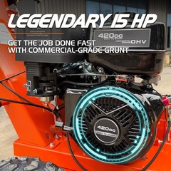 420cc 15HP Stump Grinder,12” Cutting Height/10” Cutting Depth Free shipping