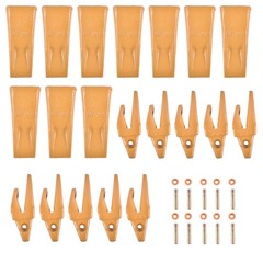 10PK Excavator Bucket Shanks Teeth Pins Retainers Alloy Steel for J200 Excavator