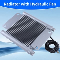 AGT Radiator Plus Hydraulic Oil Cooler Fan H12/QH12 Mini Excavator Attachment