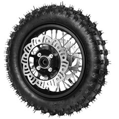 3.00-10 Rear Knobby Tire Wheel Kit 190mm Brake Disc 420 Sprocket for CRF50 XR50