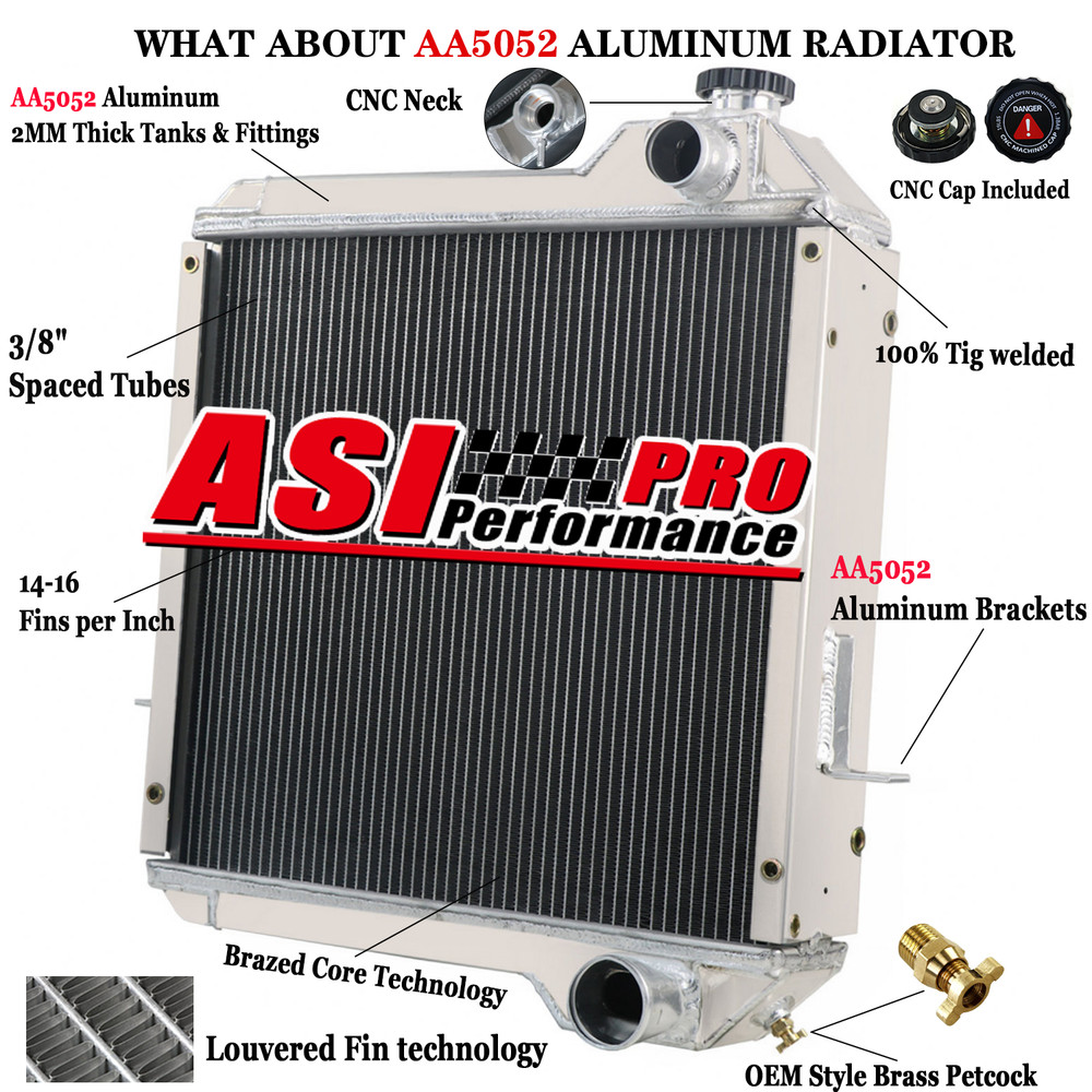 For Case Backhoe 570 580L 580SSL,590SL 4300&P85 234876A1,234876A2 4 Row Radiator