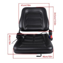 Universal Forklift Seat with Seat belt for Tractor Loader Excavator Mini Digger