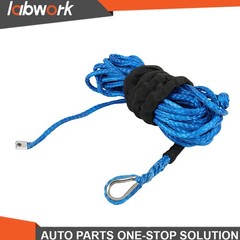 Labwork 5/16″x50′ Synthetic Winch Rope Line Recovery Cable 12000LBS W/Sheath US