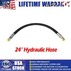3/8” Hydraulic Hose Assembly #6 JIC Female Straight Swivel Fittings 24″ 4800PSI
