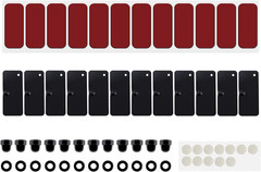 Rear Window Louvers Installation Kit with 3M Double Sided Tape for Muscle Cars