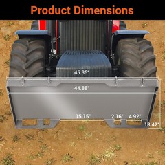 1/4″ 1/2″ 3/8″ Skid Steer Mount Plate Universal Adapter Loader Quick AttachPlate