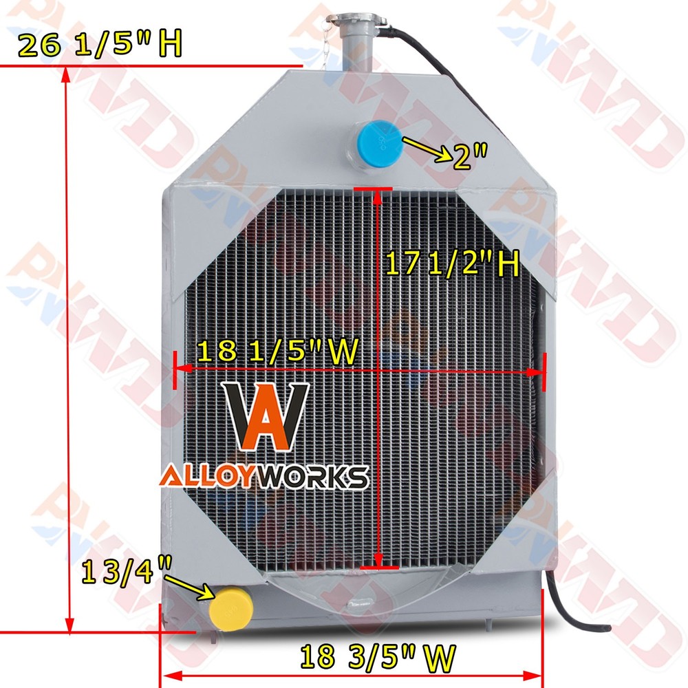 D77843 Aluminum Radiator For Case 580C 584C 585C 586C 580C 584C 585C D89103