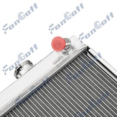 124550-44500 Full Aluminum 3 Row Radiator Fit For Yanmar YM2200 YM2700 Fongoff/