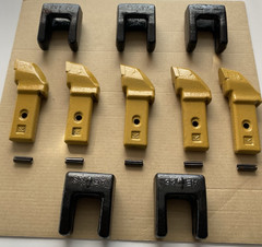 NEW LOT OF (5) PCS. OF KENNAMETAL CJ-2 CARBIDE DRILLING TEETH WITH (5) POCKETS