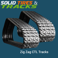 2 Zigzag Snow Tracks 320x86x49 fits Bobcat T550, T590, T595, JCB 150TR, Gehl