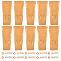 10x 1U3202 Bucket Teeth w/ Pins 8E6208 Retainers 8E6209 Fits for CAT J200 Series