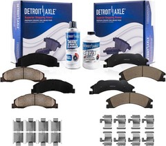 Front & Rear Ceramic Brake Pads Kit for Ford E-150 E-250 E-350 E-450