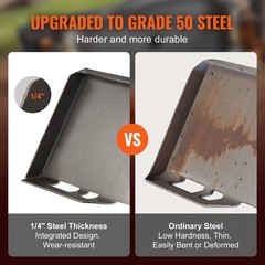 Uimoso 1/4″ Skid Steer Mount Plate with 2.28″ Receiver Hitch
