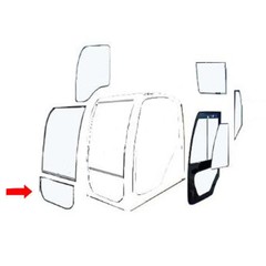 Cab Glass – Front Lower Fits Case CX250C CX130C CX160C CX130D CX300C CX470C