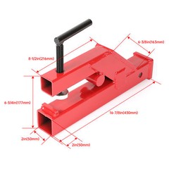 2″ Mount Receiver Trailer Hitch Clamp On Bucket Bobcat Deere Tractor Skid Steer