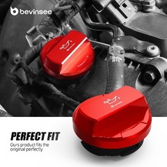 Engine Oil Fill Cap Compatible with Beetle Passat Tiguan 2012-2017 Color: Red