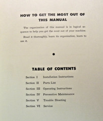 Sherman Tractors Model 54-C Power Digger Owners operators Manual 1953