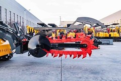 Mini Skid Steer and Farm Tractor Usage Attachment Digging Hydraulic Trencher