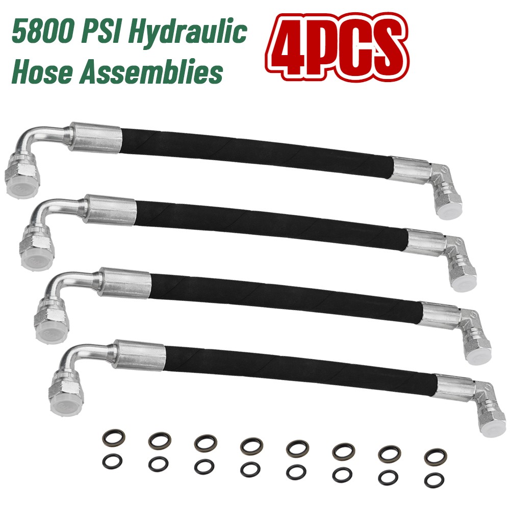 4x AW29374 Hydraulic Hose for John Deere 200CX 210 300 300X 300CX 300E 300R 400E