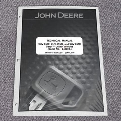 John Deere XUV835E, XUV835M, XUV835R Gator Service Technical Manual – TM160519