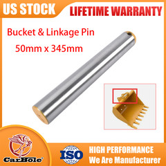 Excavator Bucket Pin 50mm x 345mm for CAT Komatsu Hitachi Bucket Linkage Systems